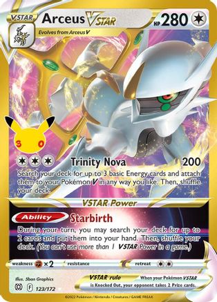 Arceus VSTAR (123/172) [ME 30th Celebration Classic Collection] Holofoil