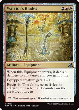 Warrior's Blades (FRA-163) - [Reality Fracture] Foil