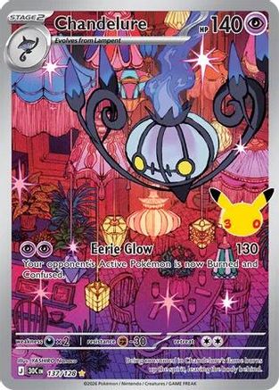Chandelure (137/128) [ME 30th Celebration] Holofoil