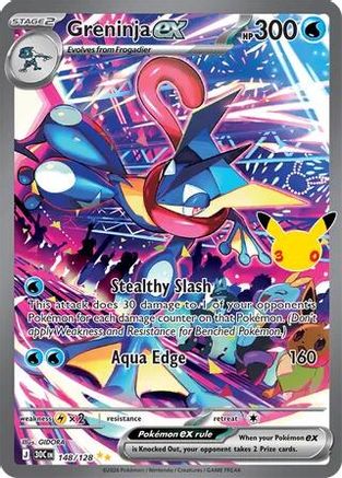 Greninja ex (148/128) [ME 30th Celebration] Holofoil