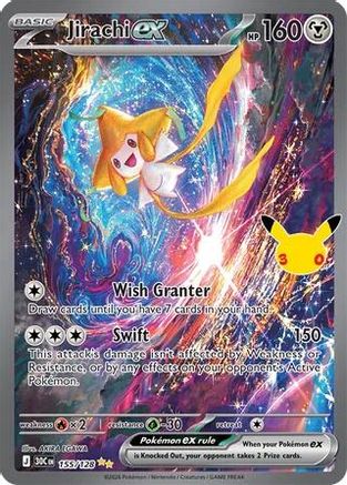 Jirachi ex (155/128) [ME 30th Celebration] Holofoil