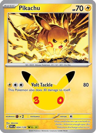 Pikachu (24/128) [ME 30th Celebration] Holofoil