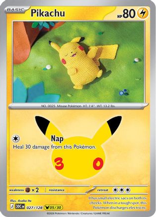 Pikachu (27/128) [ME 30th Celebration] Holofoil