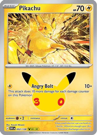 Pikachu (52/128) [ME 30th Celebration] Holofoil
