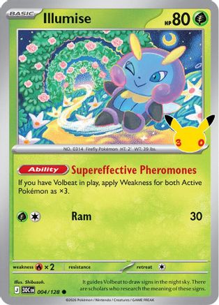 Illumise (4/128) [ME 30th Celebration] Holofoil