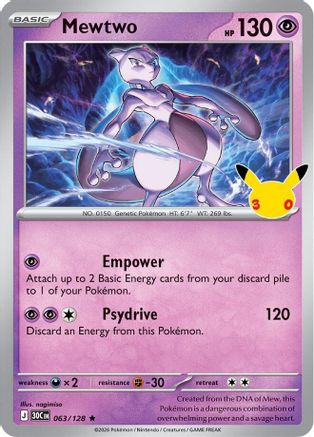 Mewtwo (63/128) [ME 30th Celebration] Holofoil