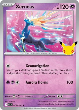 Xerneas (76/128) [ME 30th Celebration] Holofoil