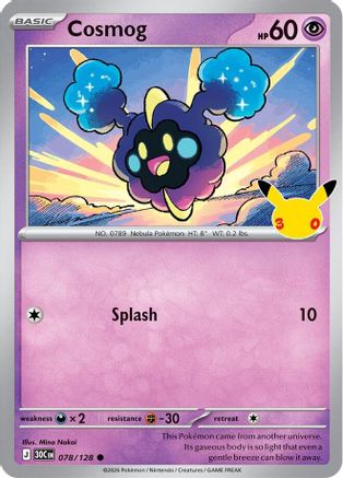 Cosmog (78/128) [ME 30th Celebration] Holofoil