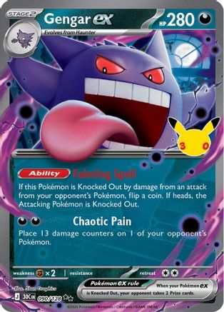 Gengar ex (90/128) [ME 30th Celebration] Holofoil
