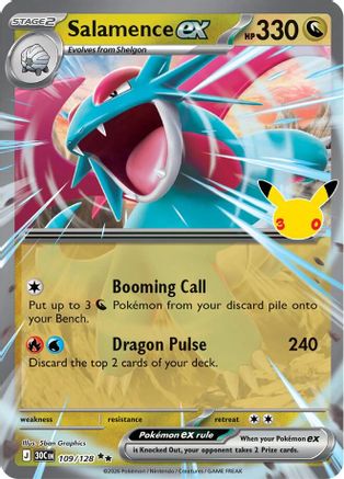 Salamence ex (109/128) [ME 30th Celebration] Holofoil