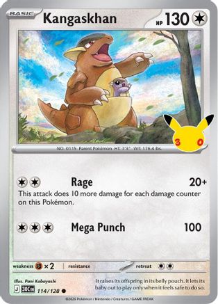 Kangaskhan (114/128) [ME 30th Celebration] Holofoil