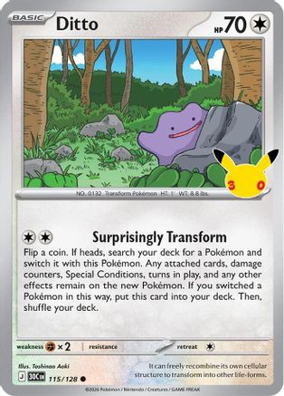 Ditto (115/128) [ME 30th Celebration] Holofoil