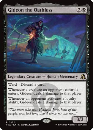 Gideon the Oathless (FRA-230) - [Reality Fracture] Foil