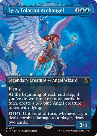 Lyra, Tolarian Archangel (Borderless) (FRA-301) - [Reality Fracture] Foil