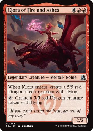 Kiora of Fire and Ashes (FRA-247) - [Reality Fracture] Foil