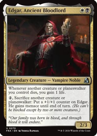 Edgar, Ancient Bloodlord (FRA-270) - [Reality Fracture] Foil