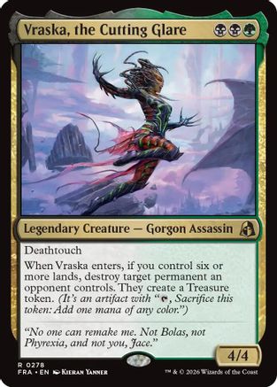 Vraska, the Cutting Glare (FRA-278) - [Reality Fracture] Foil