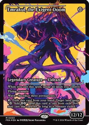 Emrakul, the Exigent Doom (Showcase) (FRA-403) - [Reality Fracture] Foil