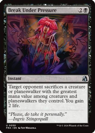 Break Under Pressure (FRA-050) - [Reality Fracture] Foil