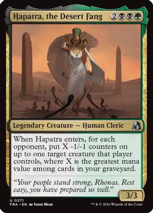 Hapatra, the Desert Fang (FRA-271) - [Reality Fracture] Foil