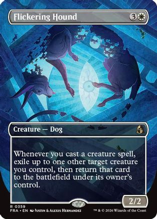 Flickering Hound (Borderless) (FRA-359) - [Reality Fracture]