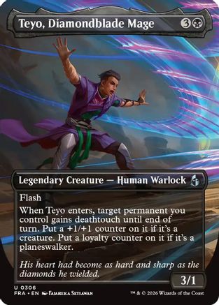 Teyo, Diamondblade Mage (Borderless) (FRA-306) - [Reality Fracture]