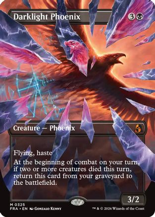 Darklight Phoenix (Borderless) (0325) (FRA-325) - [Reality Fracture]