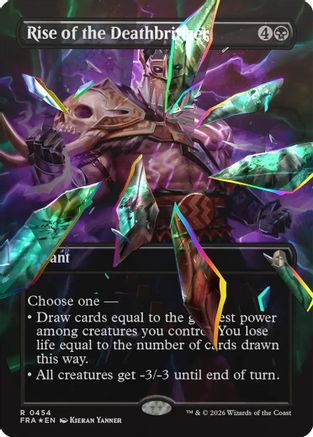 Rise of the Deathbringer (Borderless) (Facet Foil) (FRA-454) - [Reality Fracture] Foil