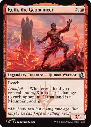 Koth, the Geomancer (FRA-248) - [Reality Fracture] Foil
