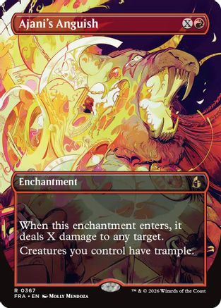 Ajani's Anguish (Borderless) (FRA-367) - [Reality Fracture]