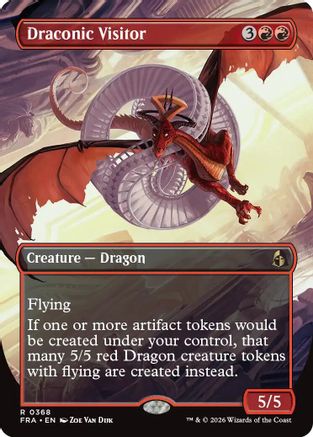 Draconic Visitor (Borderless) (FRA-368) - [Reality Fracture] Foil