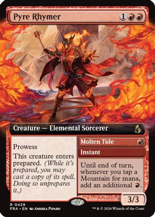Pyre Rhymer (Extended Art) (FRA-429) - [Reality Fracture] Foil