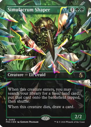 Simulacrum Shaper (Borderless) (Facet Foil) (FRA-460) - [Reality Fracture] Foil