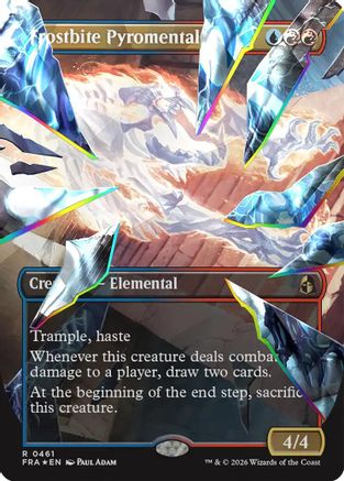 Frostbite Pyromental (Borderless) (Facet Foil) (FRA-461) - [Reality Fracture] Foil