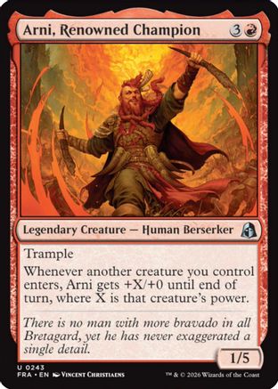 Arni, Renowned Champion (FRA-243) - [Reality Fracture]