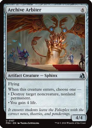 Archive Arbiter (FRA-167) - [Reality Fracture] Foil