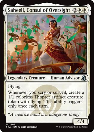 Saheeli, Consul of Oversight (FRA-203) - [Reality Fracture]