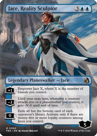 Jace, Reality Sculptor (Borderless) (FRA-300) - [Reality Fracture]
