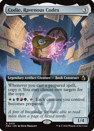 Codie, Ravenous Codex (Extended Art) (FRA-431) - [Reality Fracture]