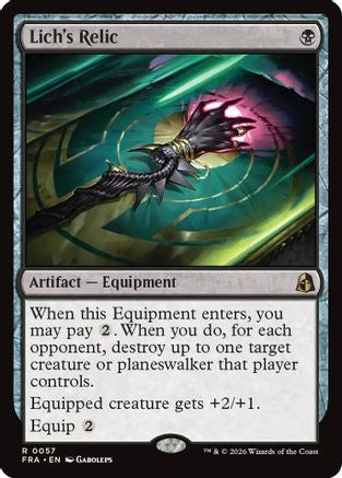 Lich's Relic (FRA-057) - [Reality Fracture] Foil