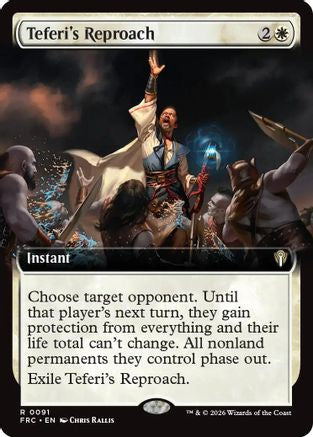 Teferi's Reproach (Extended Art) (FRC-091) - [Commander: Reality Fracture]