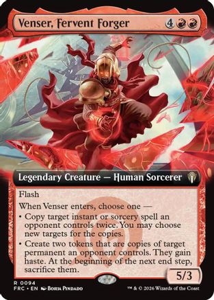 Venser, Fervent Forger (Extended Art) (FRC-094) - [Commander: Reality Fracture]
