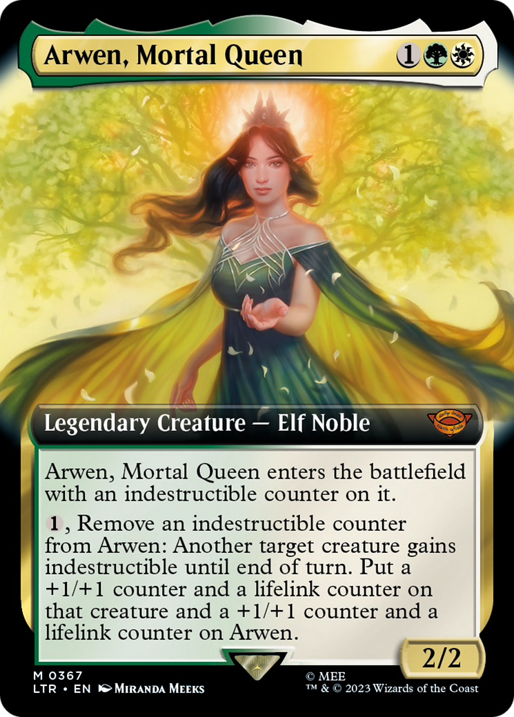 Arwen, Mortal Queen (LTR-367) - [The Lord of the Rings: Tales of Middle-earth]: (Extended Art)