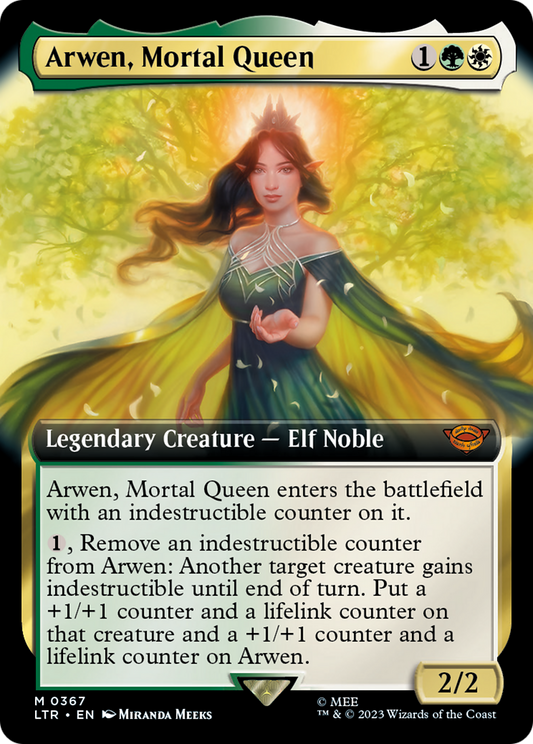 Arwen, Mortal Queen (LTR-367) - [The Lord of the Rings: Tales of Middle-earth]: (Extended Art) Foil