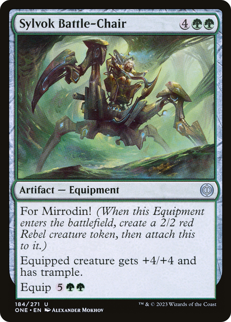 Sylvok Battle-Chair (ONE-184) - [Phyrexia: All Will Be One]