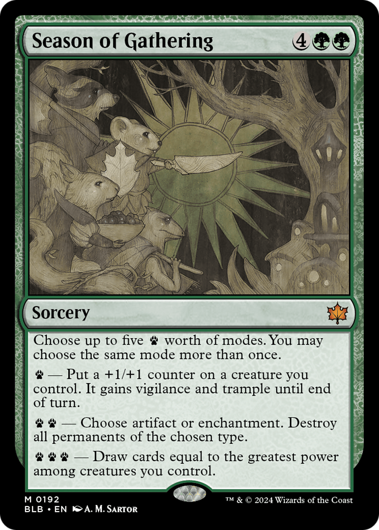Season of Gathering (BLB-192) - [Bloomburrow] Foil