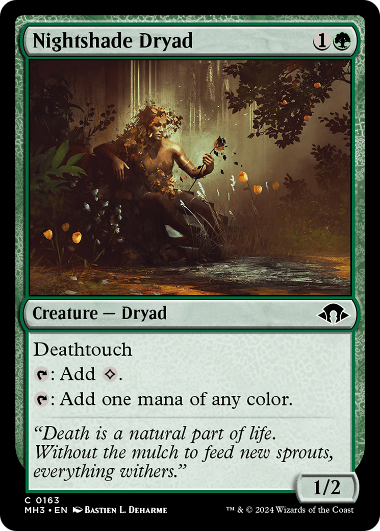 Dryade Nightshade (MH3-163) - [Modern Horizons 3] Foil 