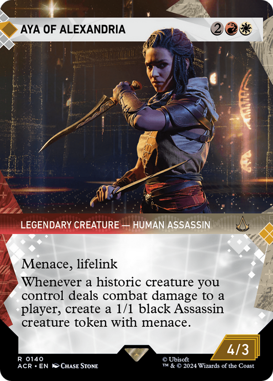 Aya of Alexandria (ACR-140) - [Assassin's Creed]: (Showcase) (Borderless) Foil