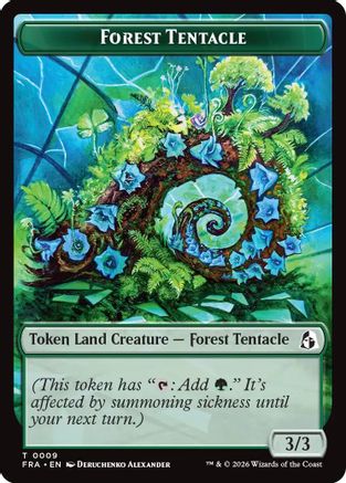 Forest Tentacle // Beast Double-Sided Token (FRA-9 // 8) - [Reality Fracture]