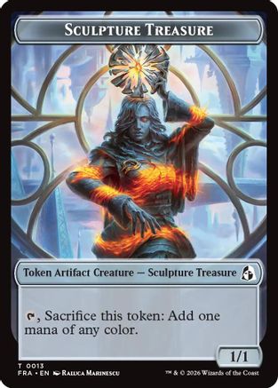 Sculpture Treasure // Beast Double-Sided Token (FRA-13 // 8) - [Reality Fracture]